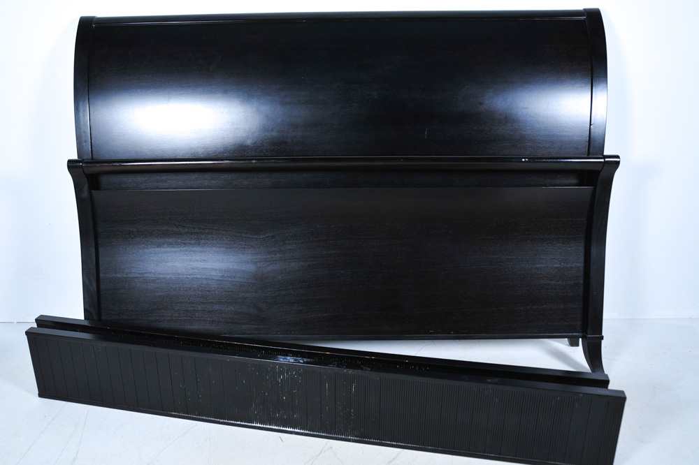 Arhaus Furniture Contemporary King Size Sleigh Bed