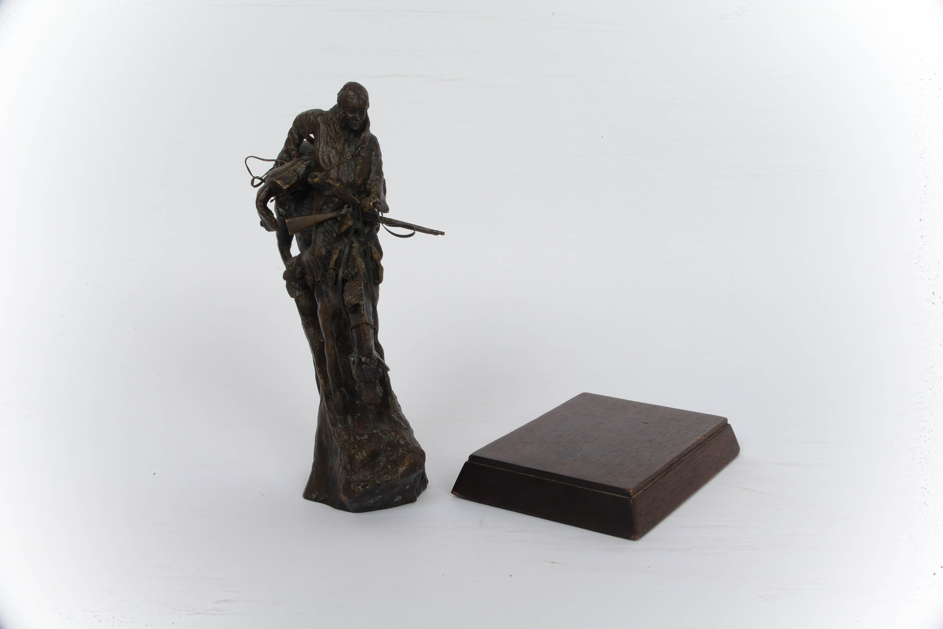 Franklin Mint Official Issue Reproduction Of Frederick Remington Bronze Figurine