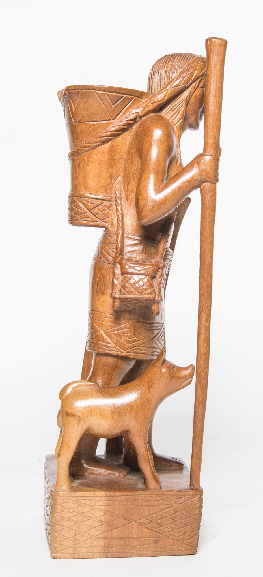 Vintage Hand Carved Igorot Statue from the Phillipines