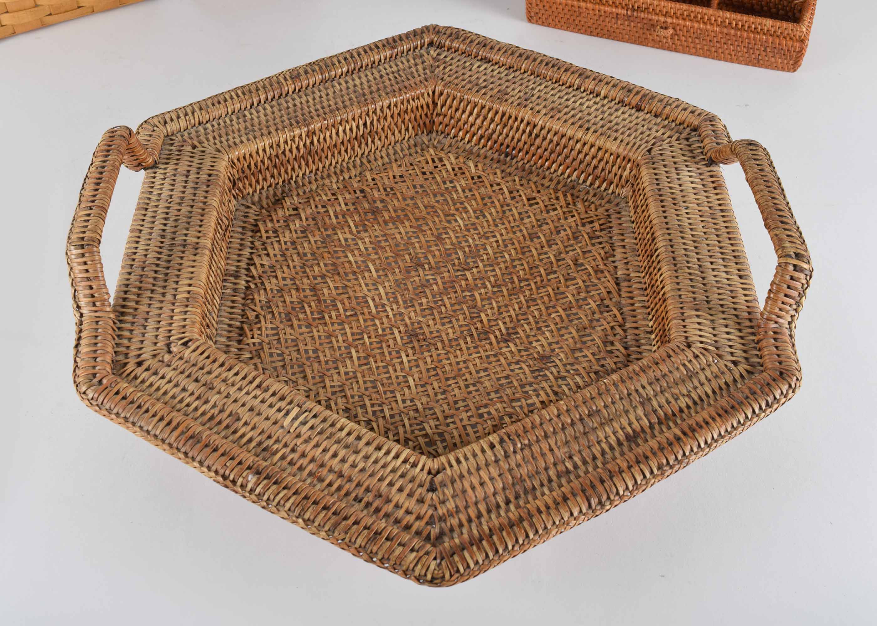 Rattan and Wicker Storage Basket Assortment