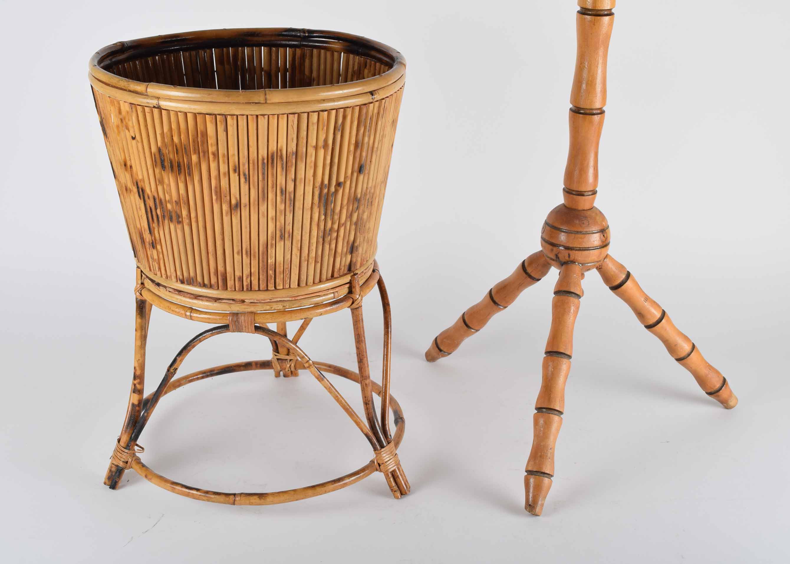 Pair of Bamboo Plant Stands