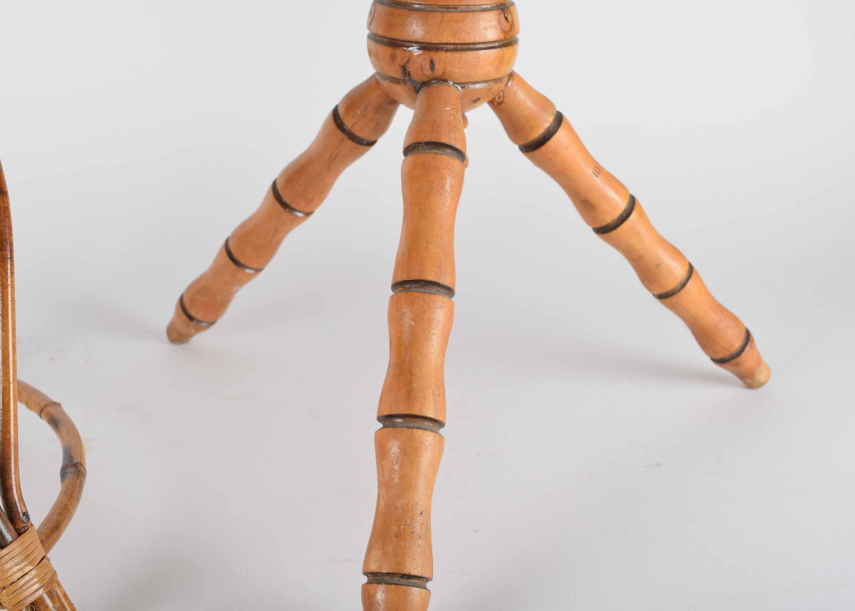 Pair of Bamboo Plant Stands