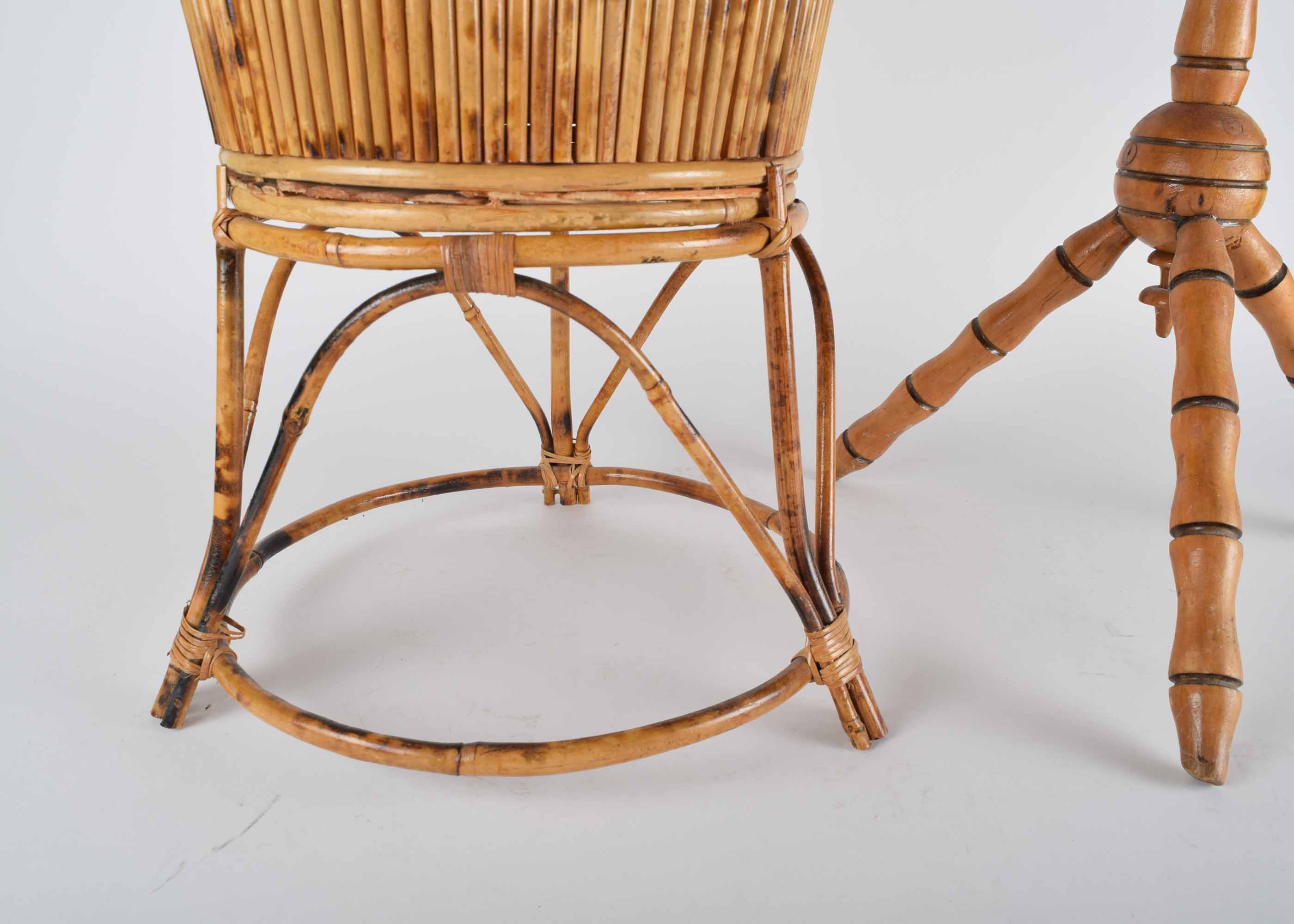 Pair of Bamboo Plant Stands