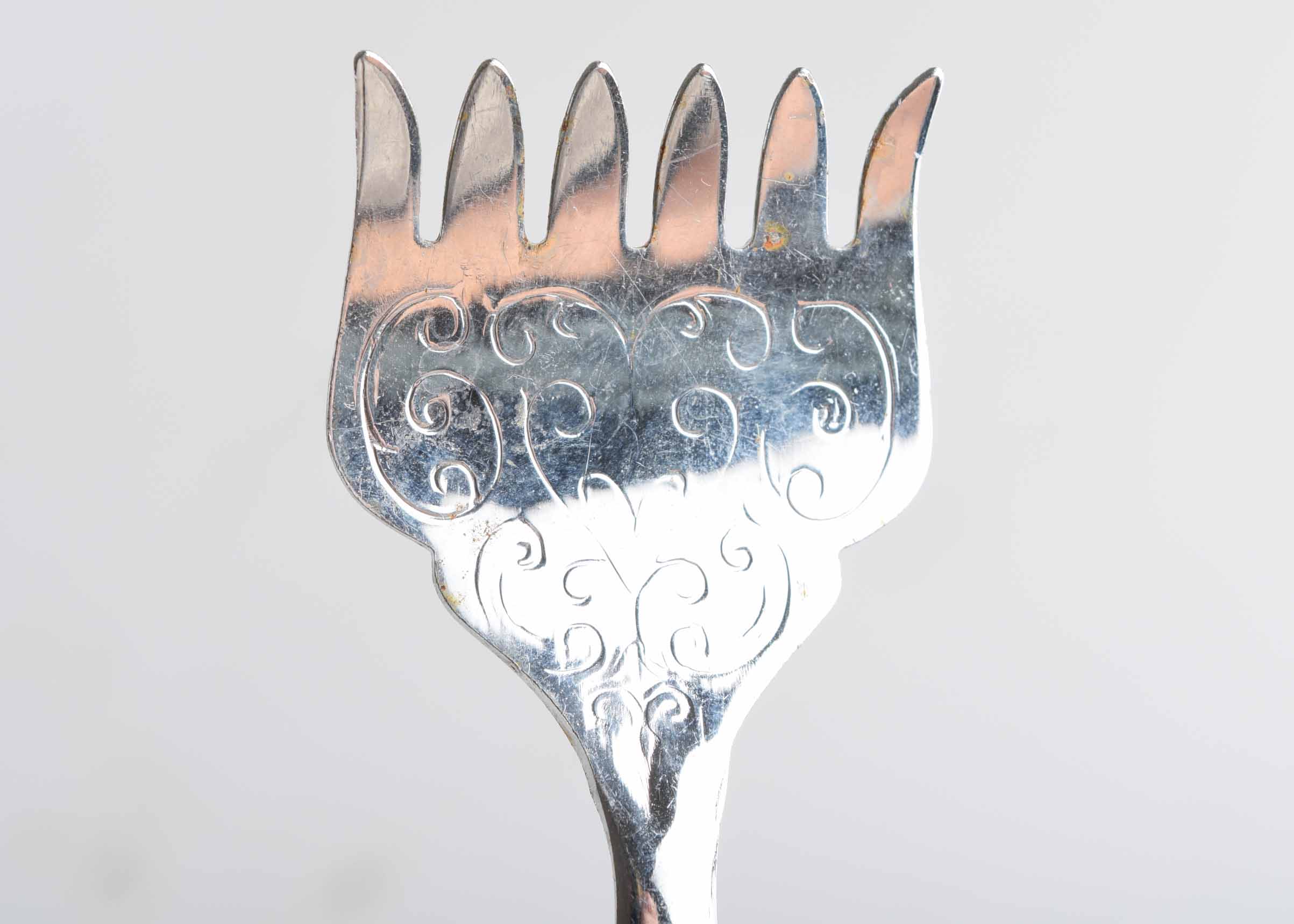 Prill Blue Onion Sheffield England Blue Danube Stainless Cheese Server Pair