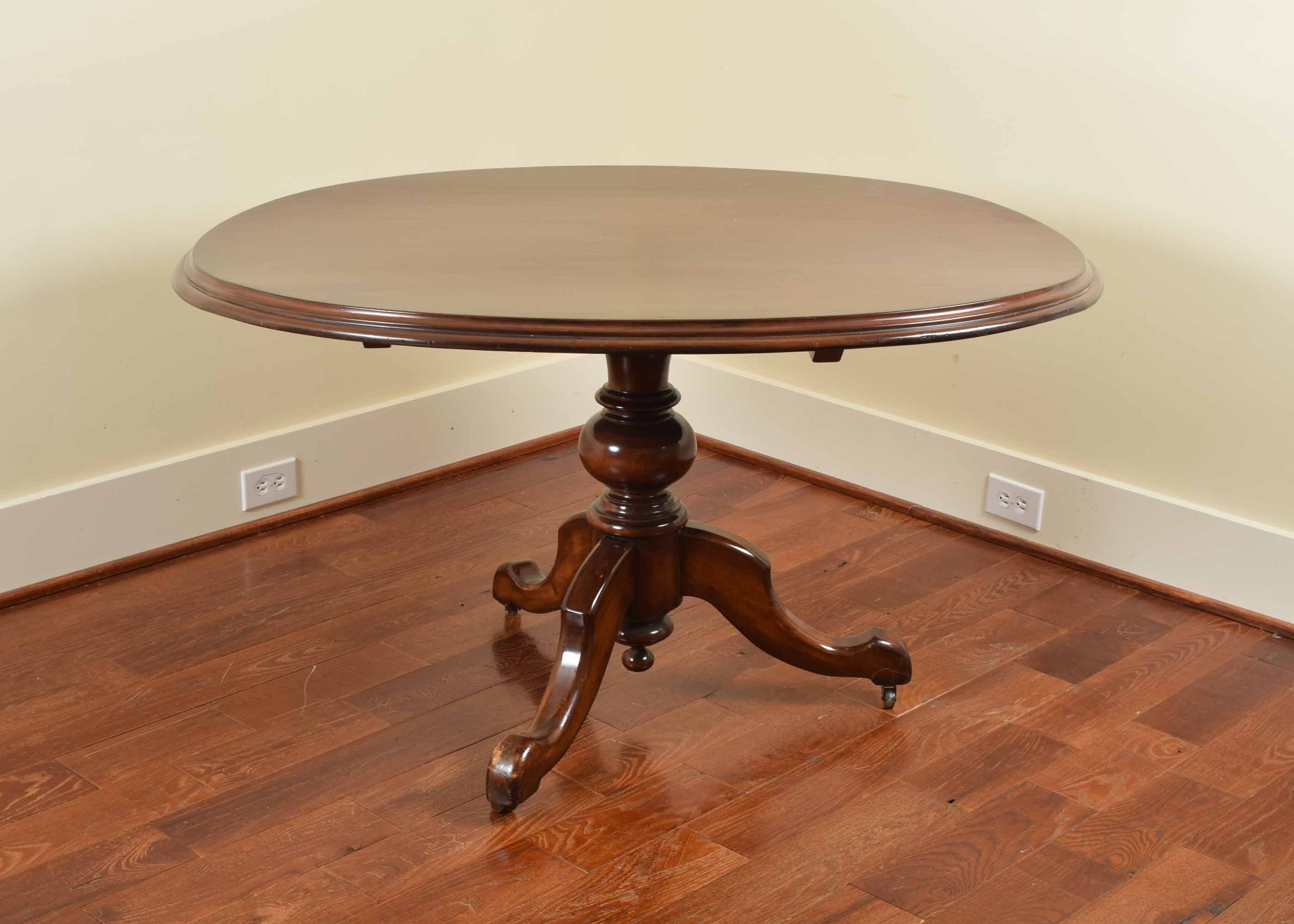 Oval Pedestal Dining Table