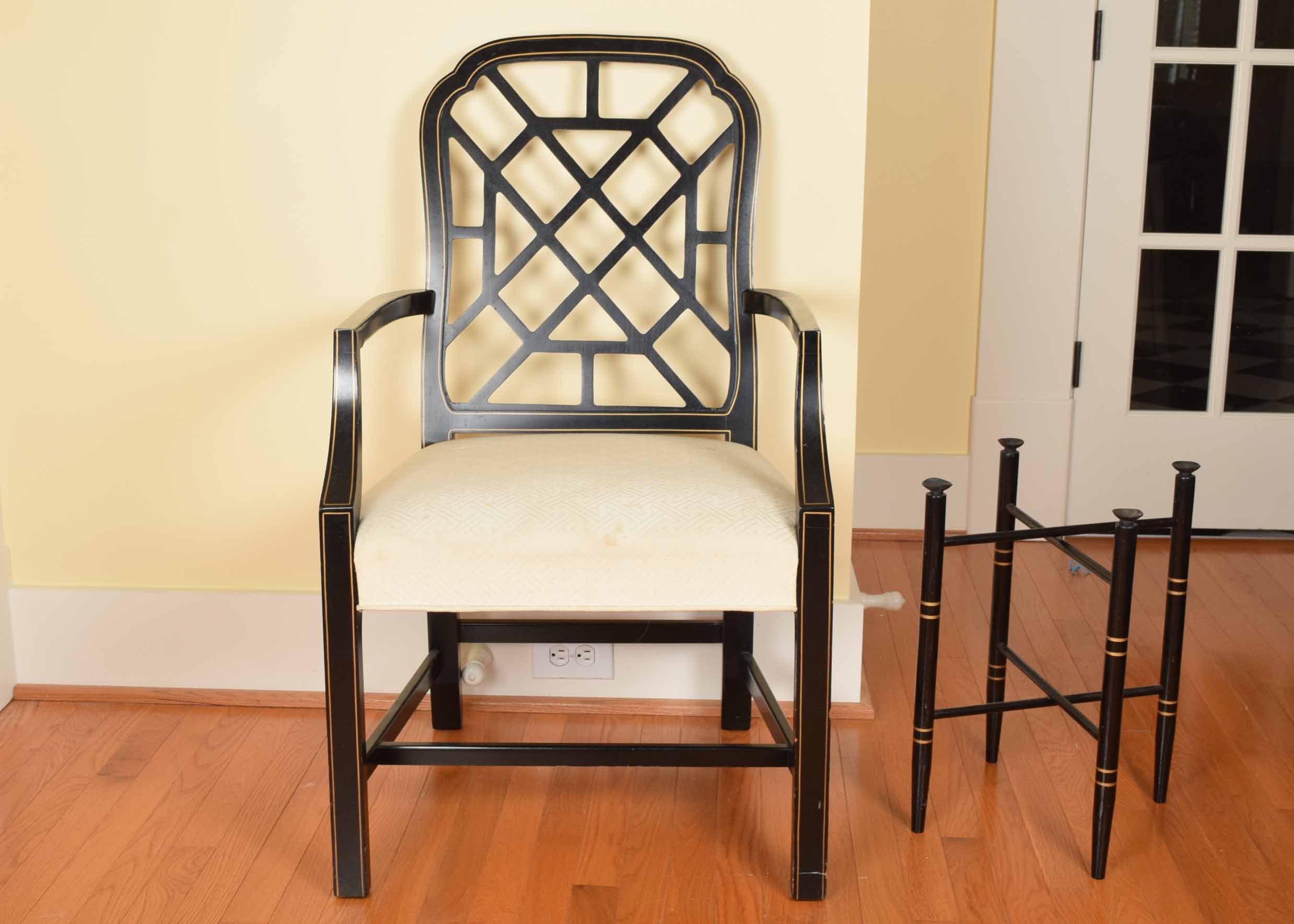 Chinese Chippendale Style Chair and Table Base