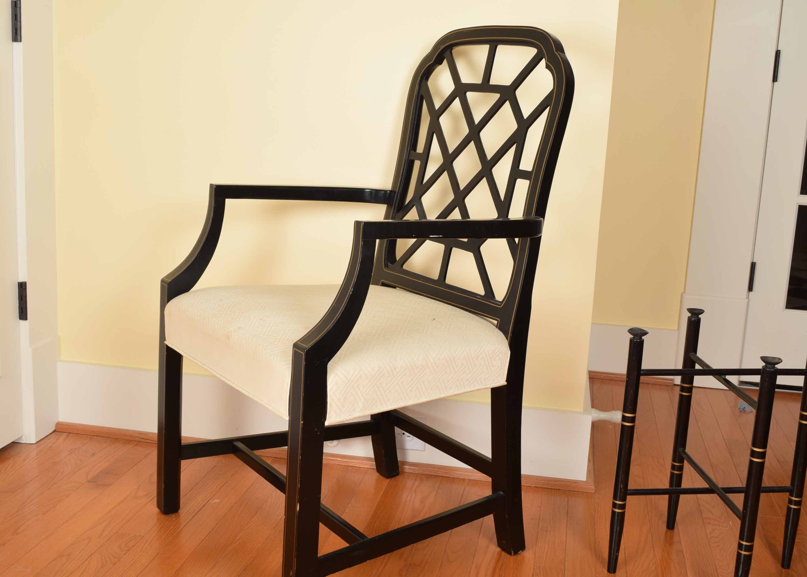 Chinese Chippendale Style Chair and Table Base