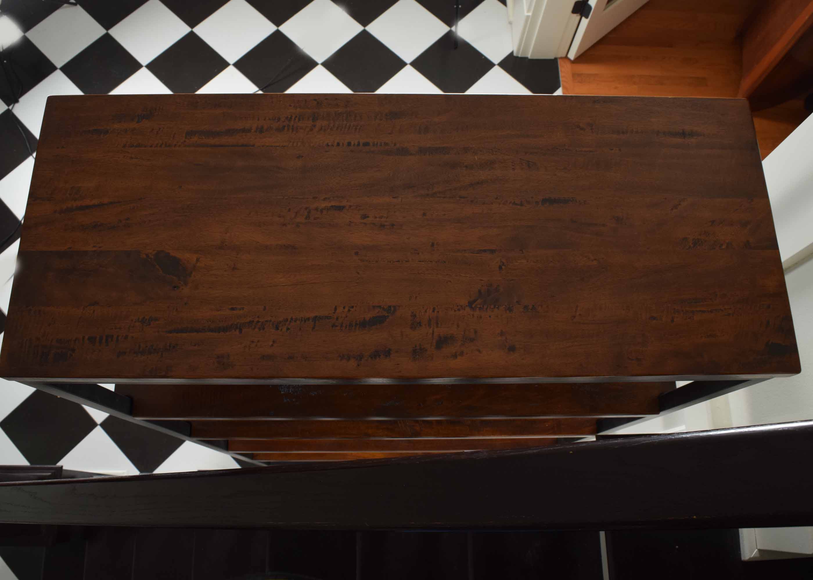 Arhaus Palmer House Wood and Iron Shelving Unit