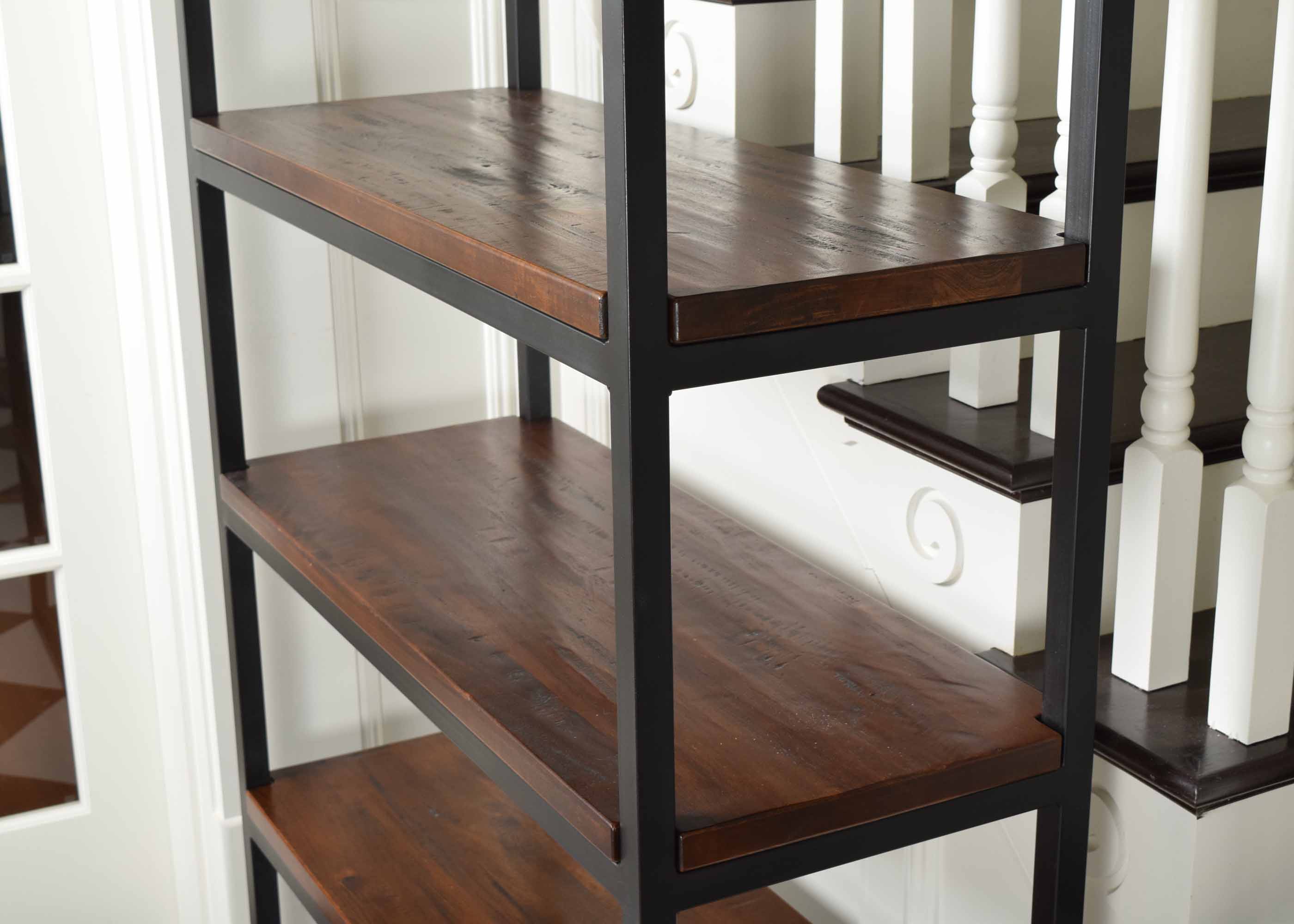 Arhaus Palmer House Wood and Iron Shelving Unit