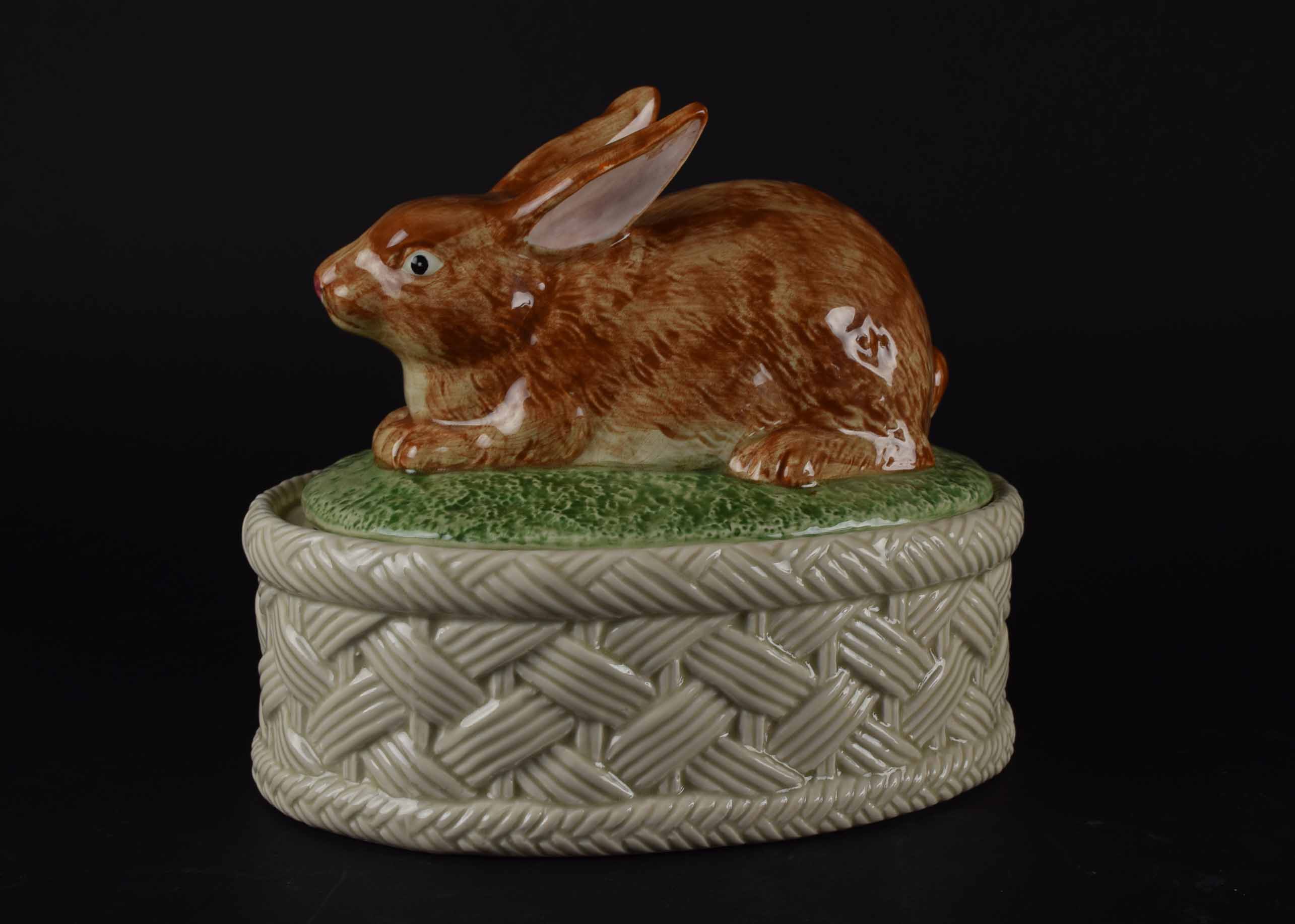 Three Covered Rabbit Design Serving Bowls