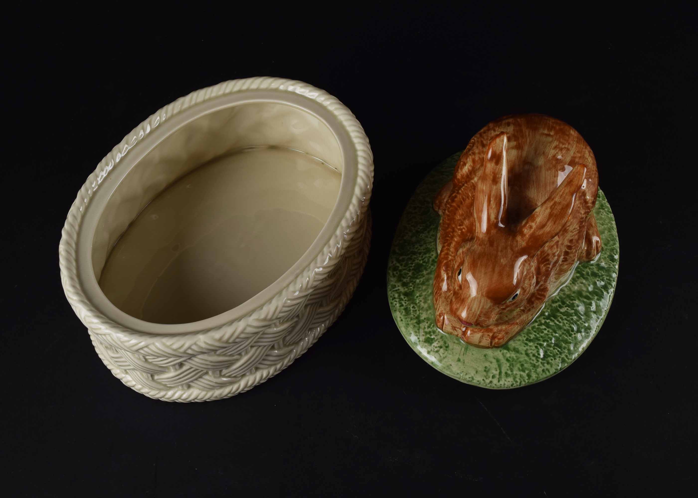 Three Covered Rabbit Design Serving Bowls