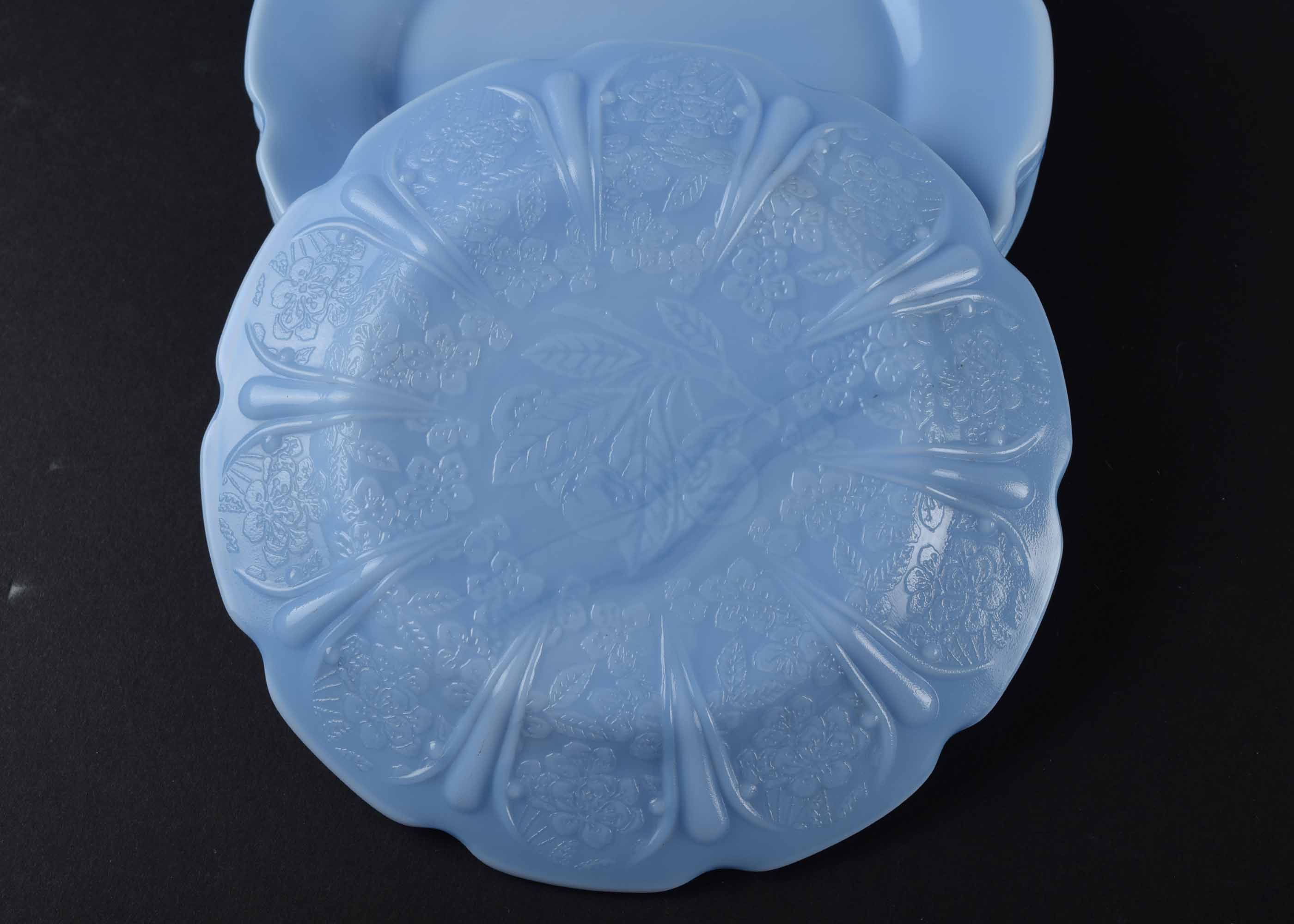 Blue and White Kitchen Serving Items and Canisters