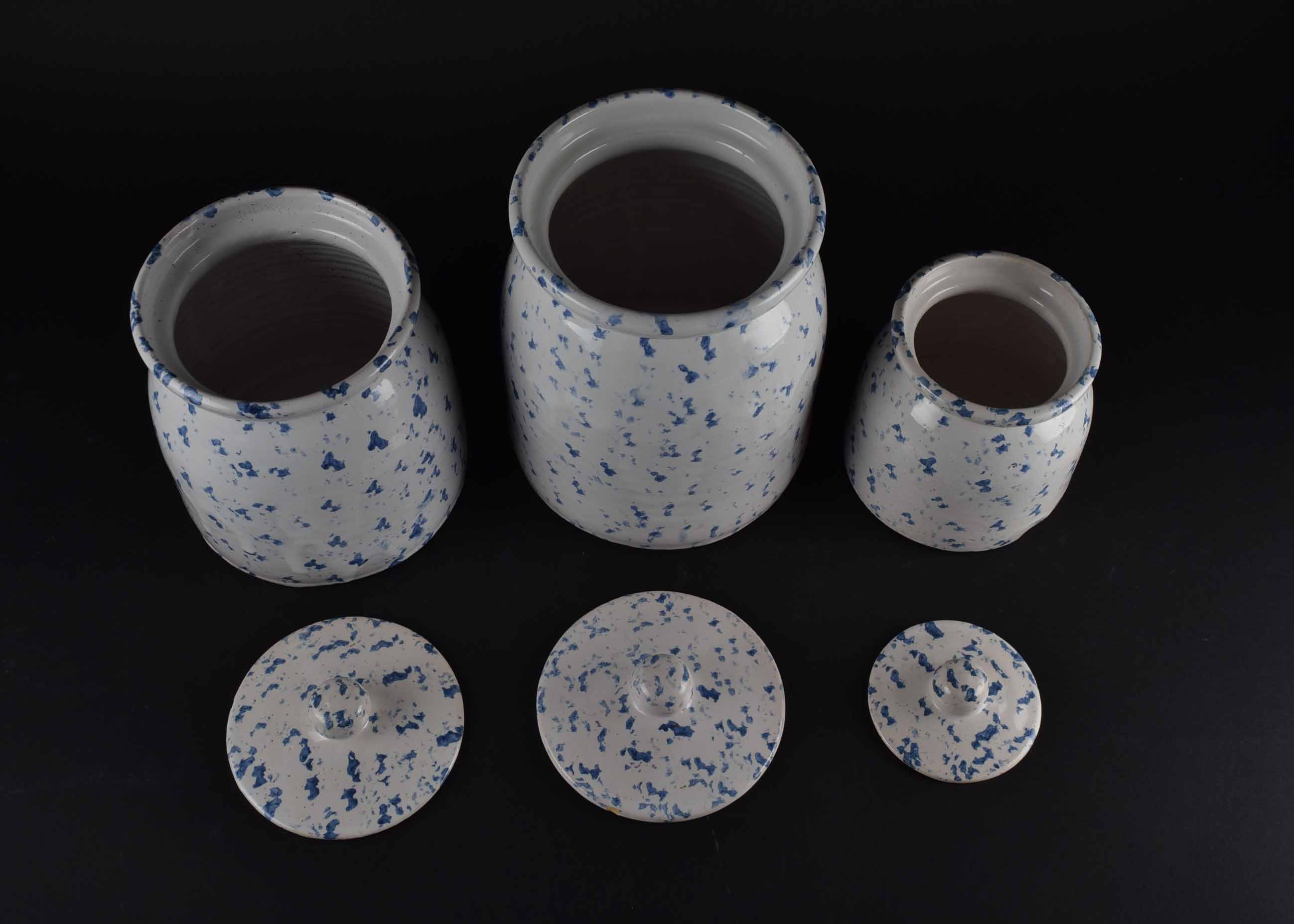 Blue and White Kitchen Serving Items and Canisters