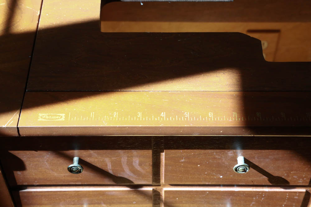 Vintage Parsons Sewing Machine Table