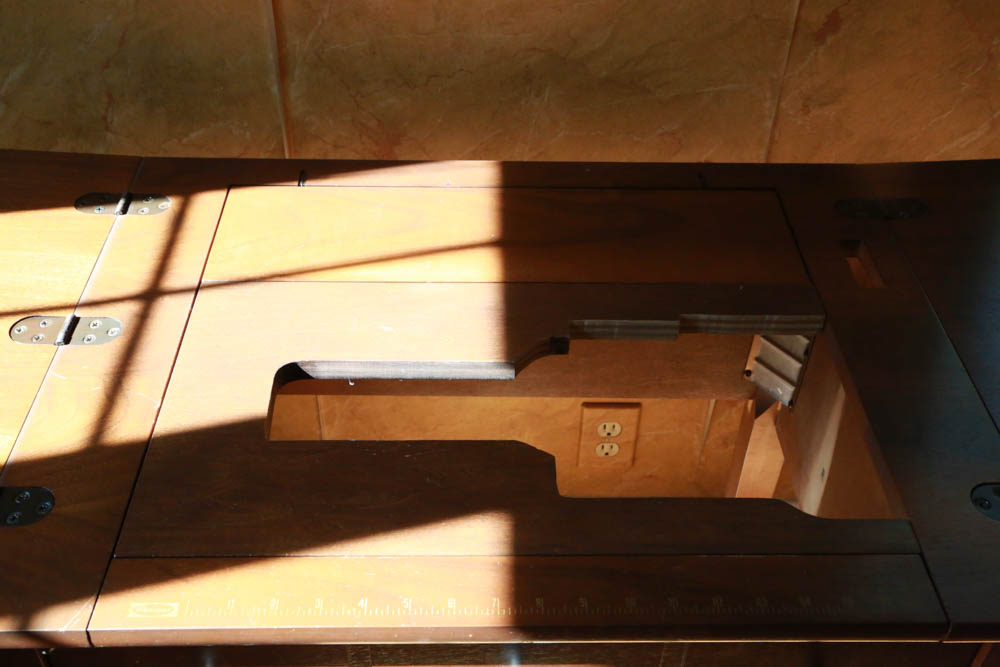 Vintage Parsons Sewing Machine Table