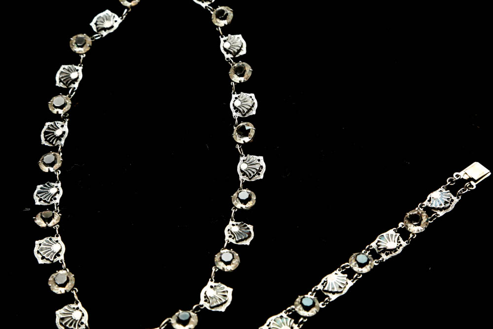 Art Deco Style Necklace and Bracelet