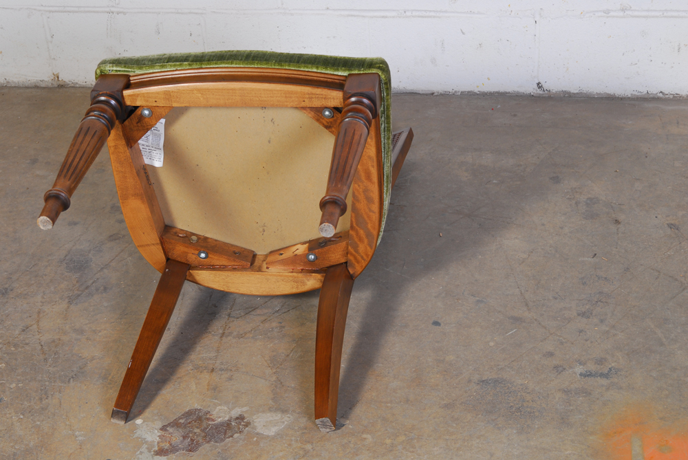 Set of Four Ethan Allen Cane Back Dining Chairs