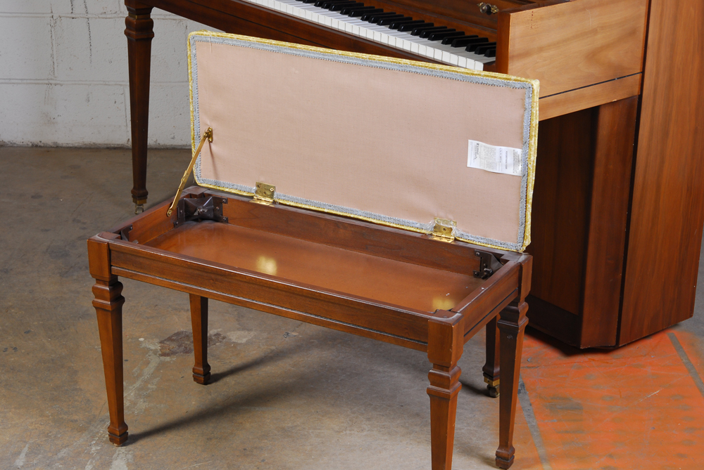Kimball Walnut Frame Piano with Bench