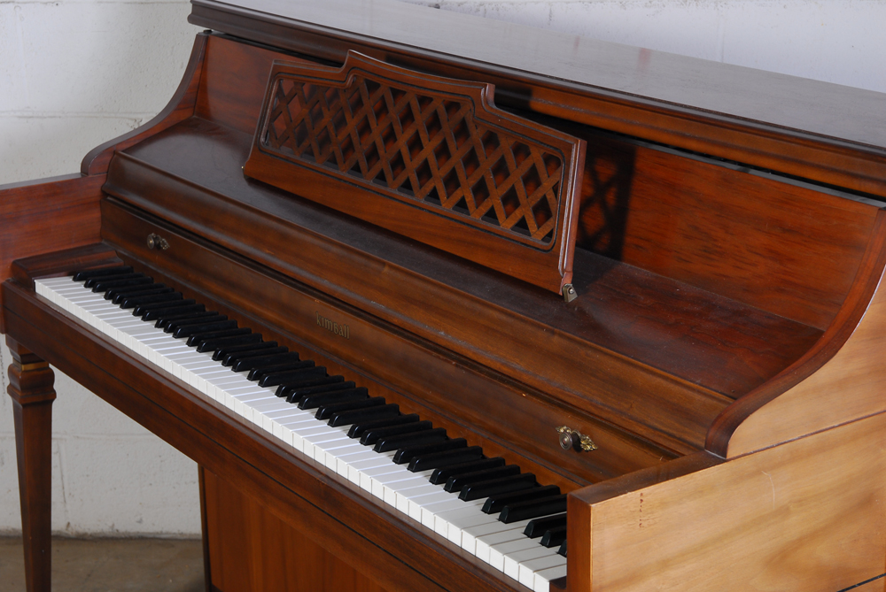 Kimball Walnut Frame Piano with Bench