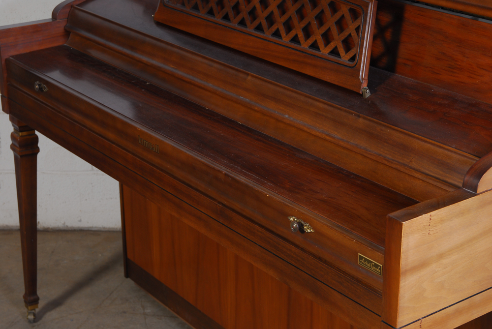 Kimball Walnut Frame Piano with Bench