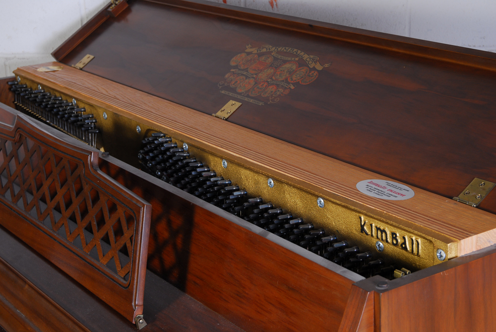 Kimball Walnut Frame Piano with Bench