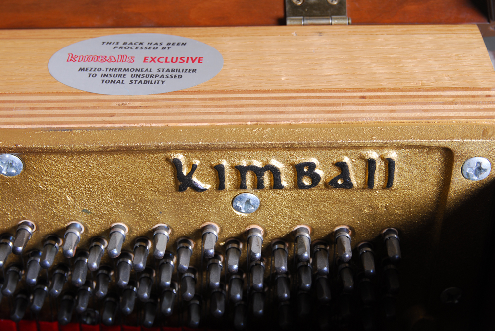 Kimball Walnut Frame Piano with Bench