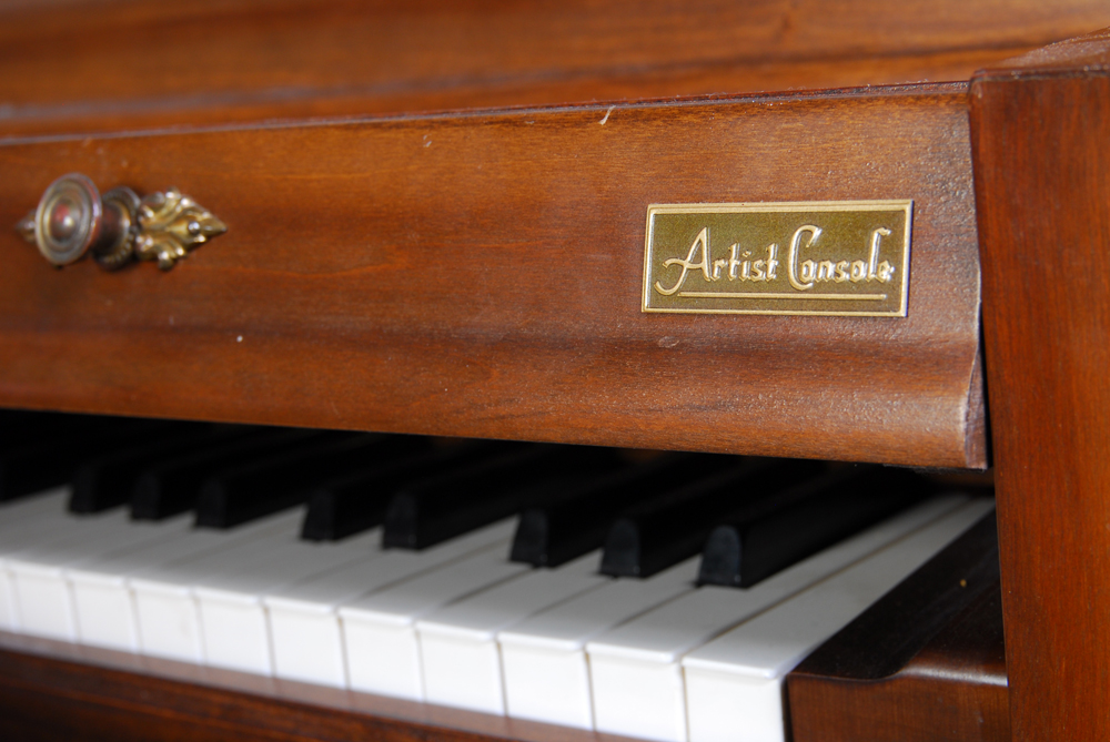 Kimball Walnut Frame Piano with Bench