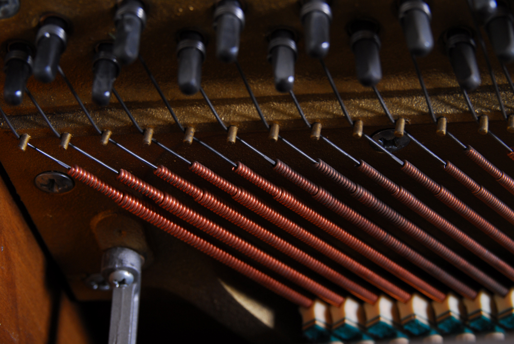 Kimball Walnut Frame Piano with Bench