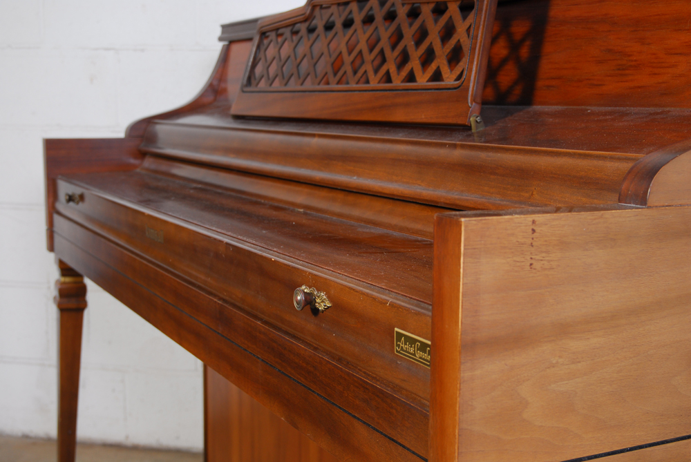 Kimball Walnut Frame Piano with Bench