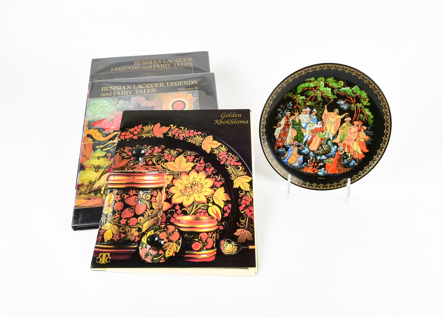 1990 Bradford Exchange Russian Plate and Two Catalogs