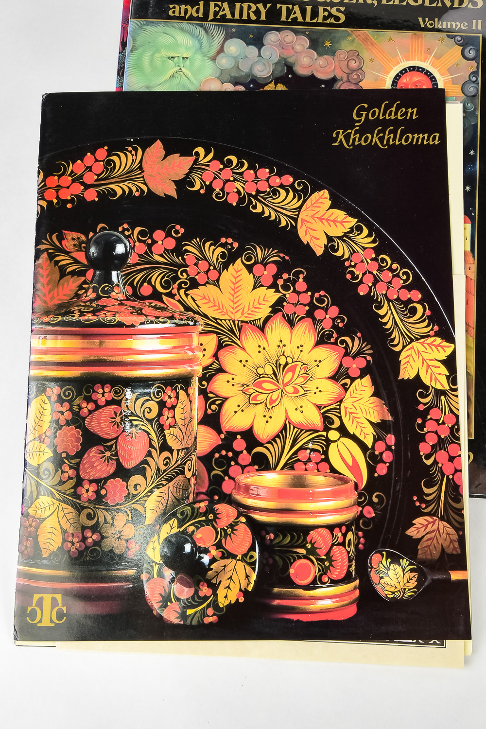 1990 Bradford Exchange Russian Plate and Two Catalogs