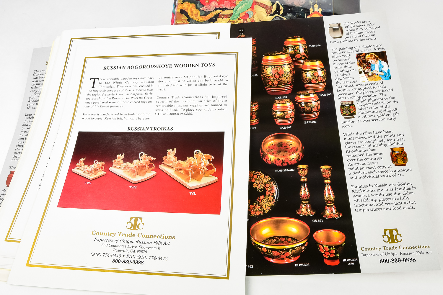 1990 Bradford Exchange Russian Plate and Two Catalogs