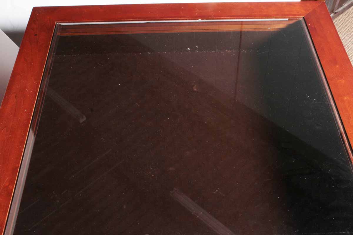 Thomasville "Impressions" Wood and Glass Top Coffee Table