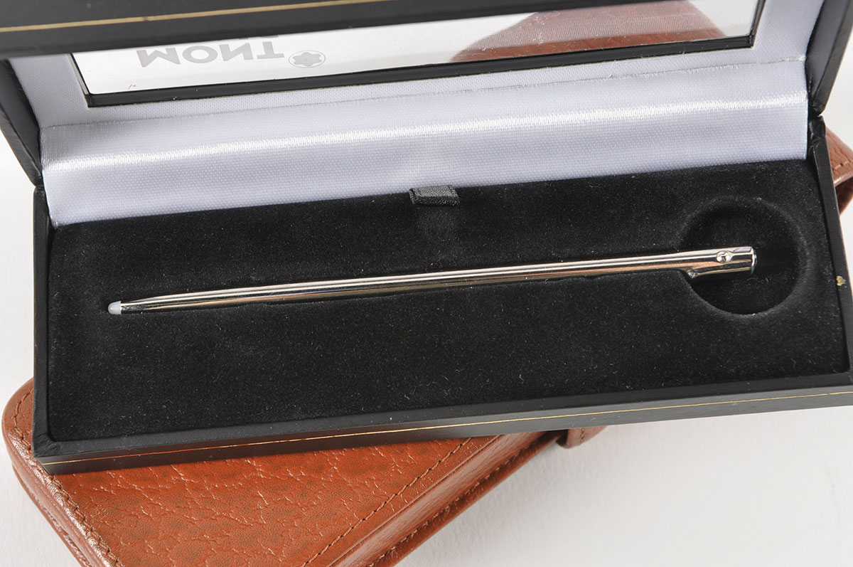 Mont Blanc Stylus and Leather Pen Case