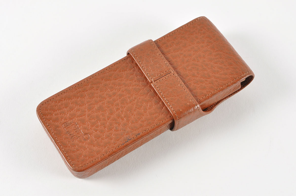 Mont Blanc Stylus and Leather Pen Case