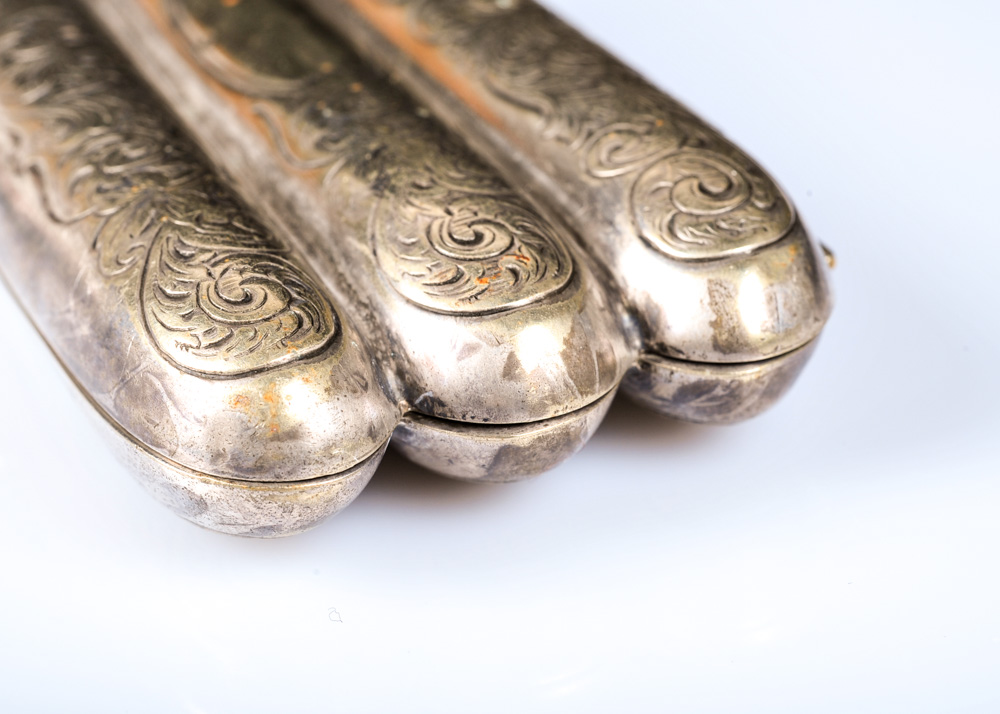 Silver Plate Cigar Case