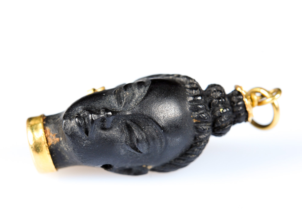 18K Yellow Gold Italian Blackamoor Pendant