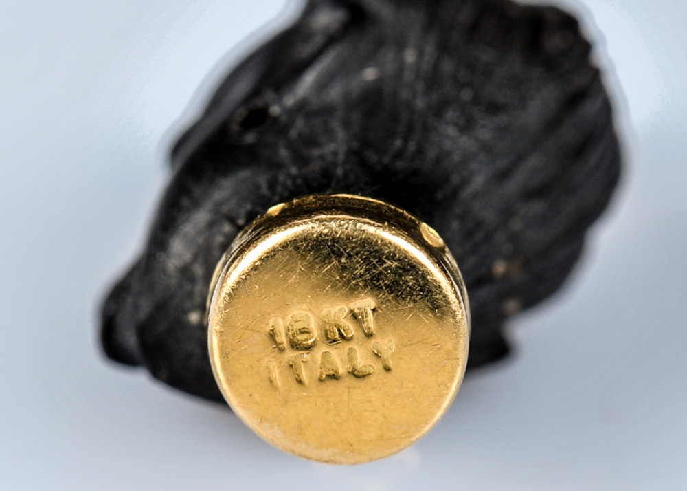 18K Yellow Gold Italian Blackamoor Pendant