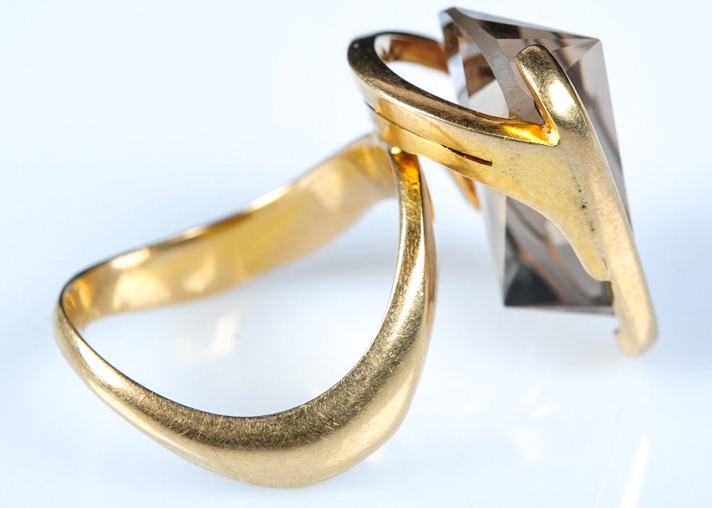 14K Custom Citrine Ring