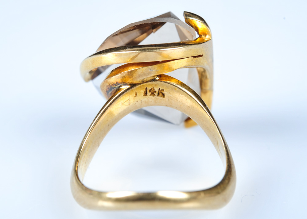 14K Custom Citrine Ring