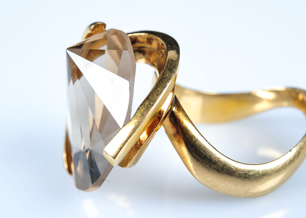 14K Custom Citrine Ring