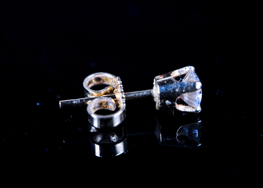 Diamond Studs and 14K Gold Jacket Earrings