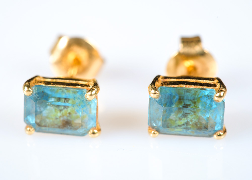 14K Gold and Gemstone Earring Pairing