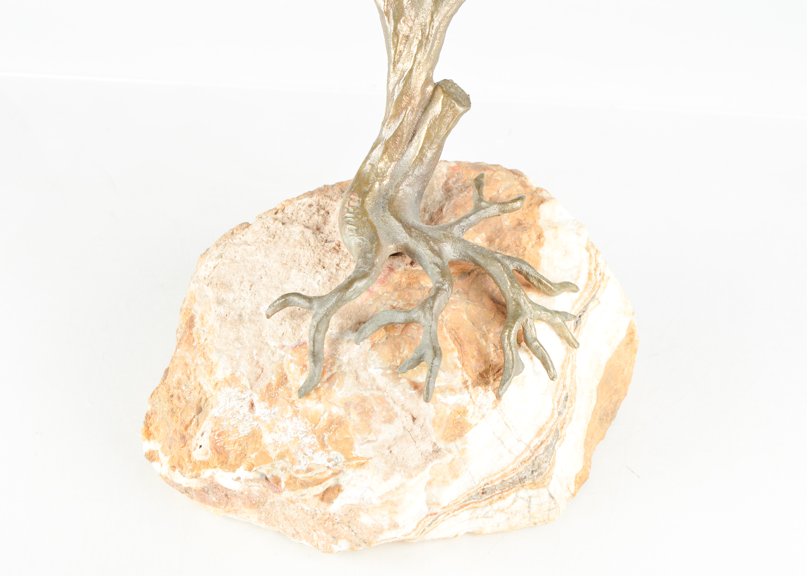 Metal Maple Tree Statuette