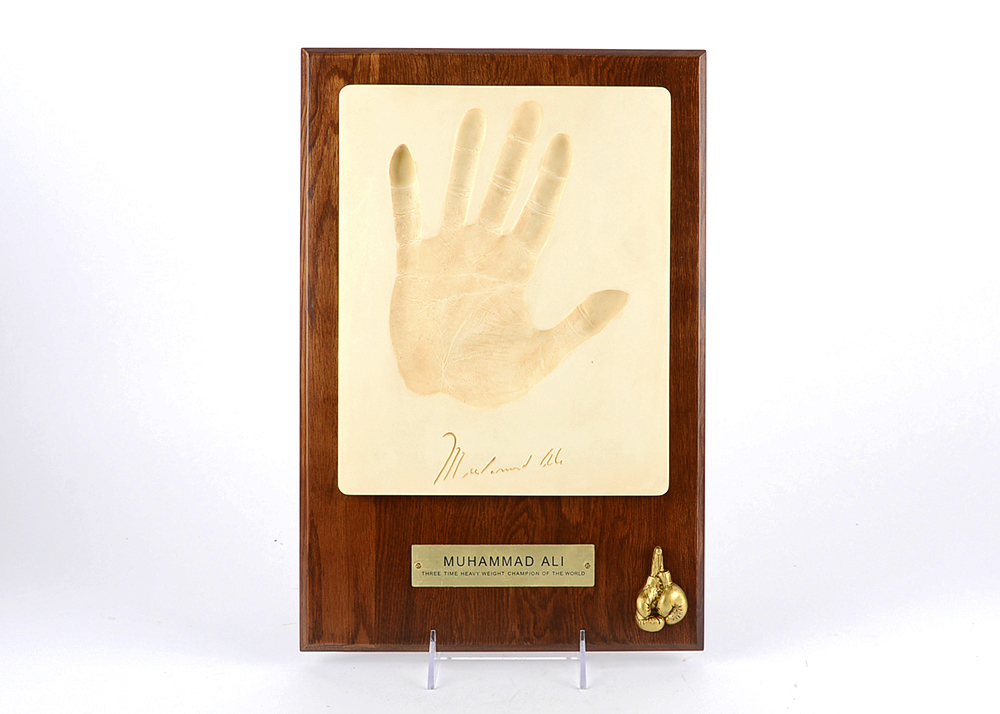 Muhammad Ali Hand-Print Plaque From Silk Road Gifts