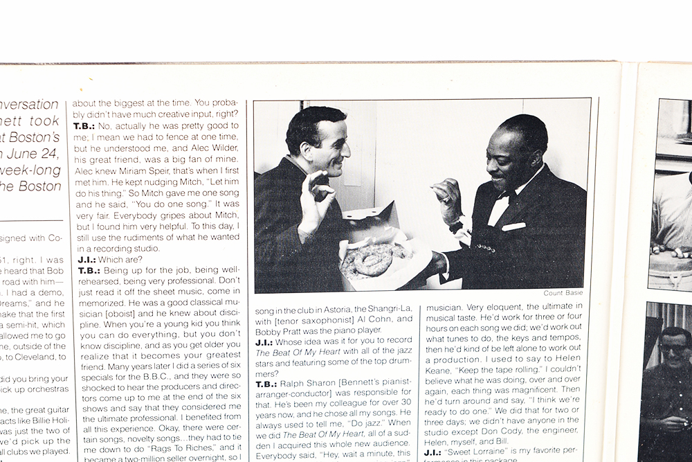 Tony Bennett "Jazz" Autographed Album