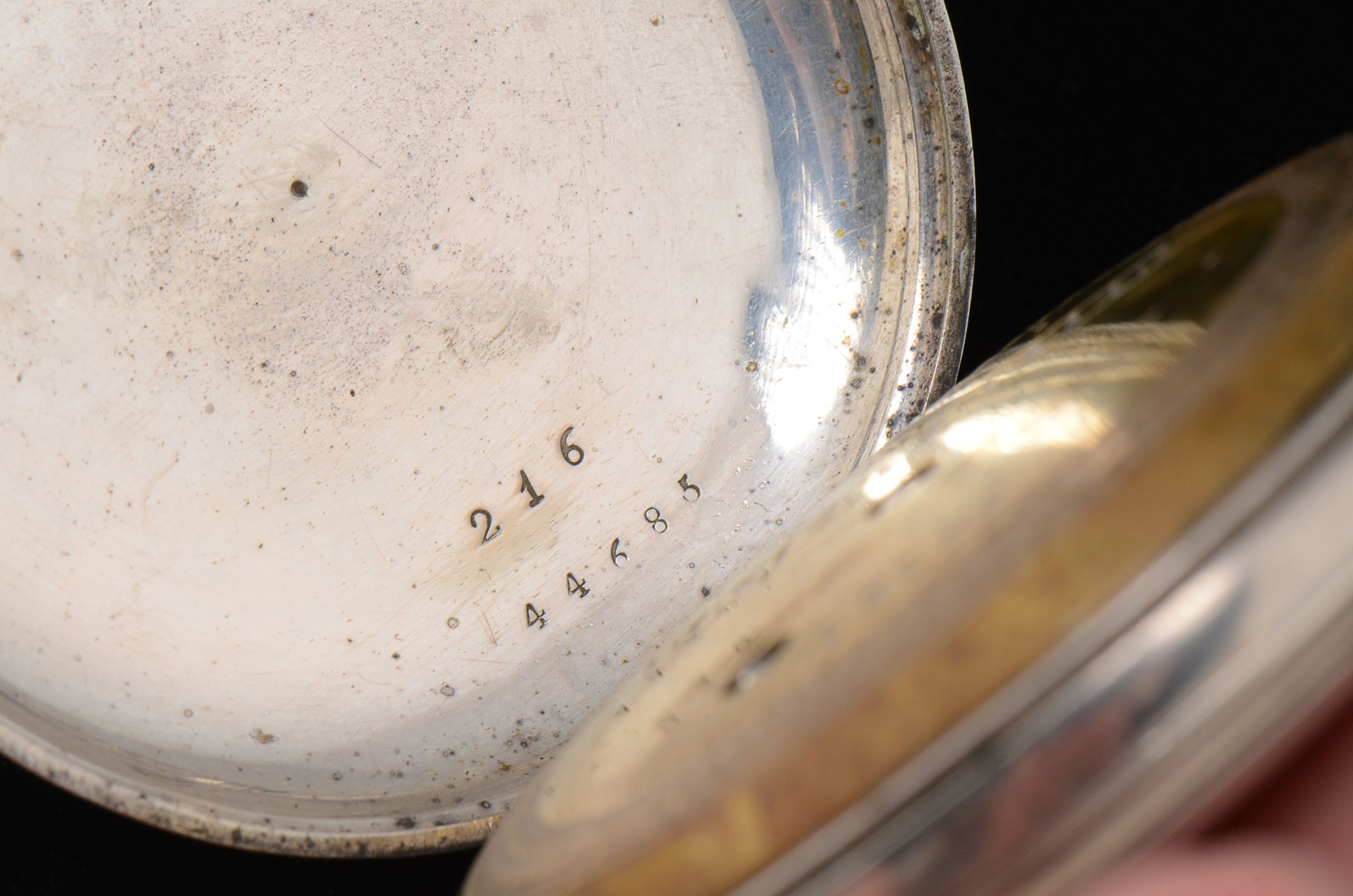 Ulysse Perret Locle Patent Lever Coin Silver Pocket Watch