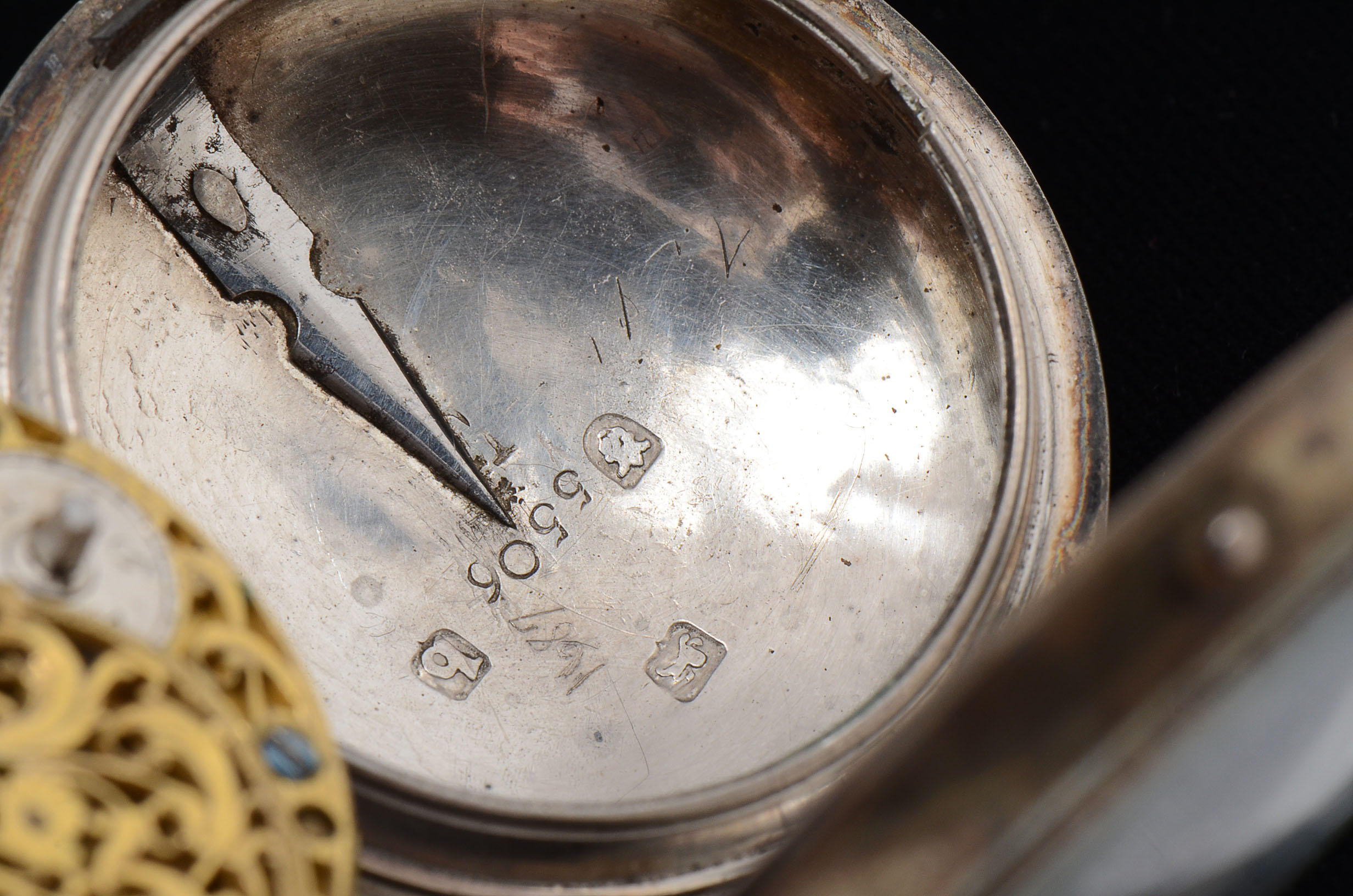 18th Century Georgian Front Key Wind Fusee Pocket Watch