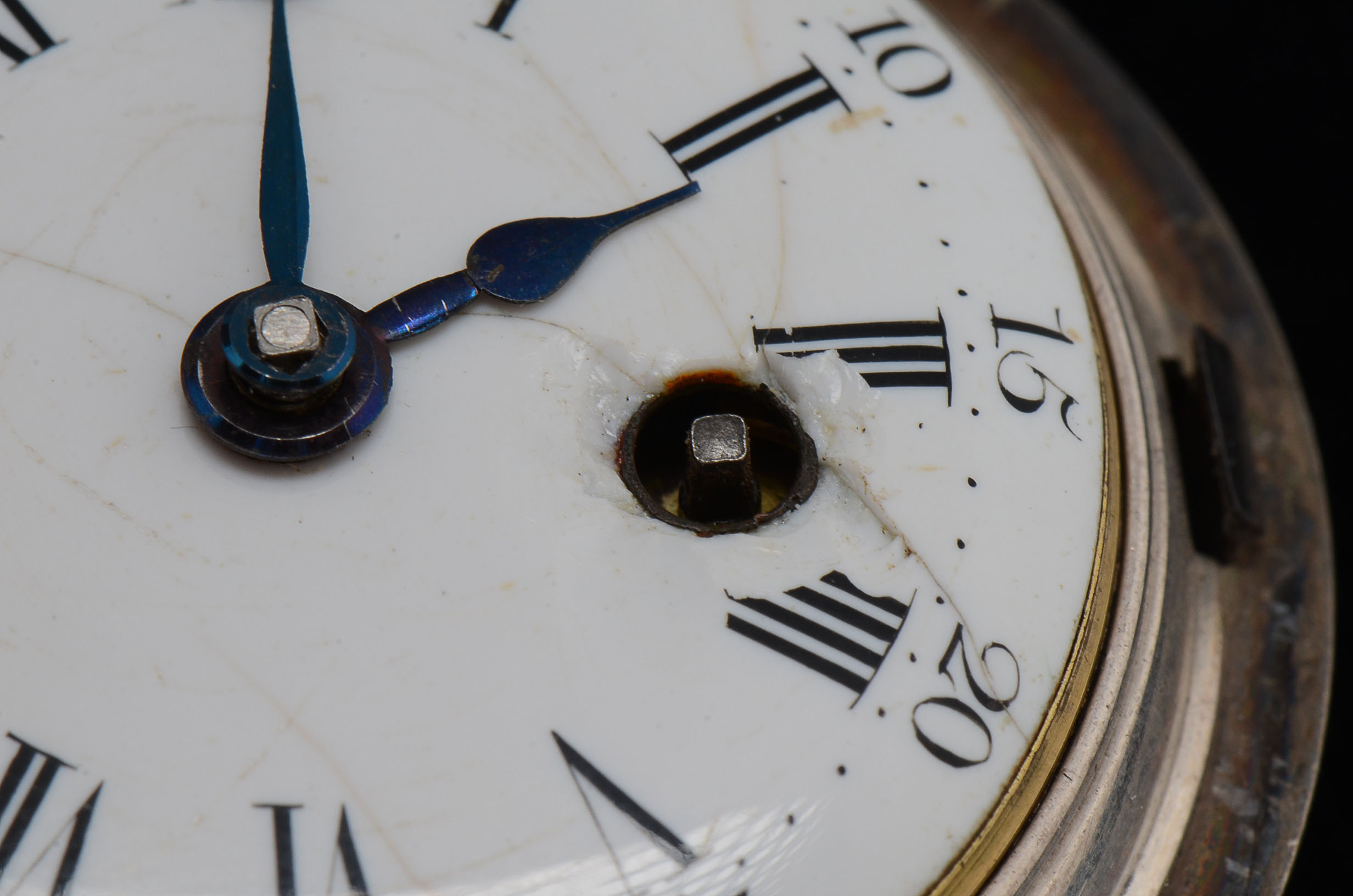 18th Century Georgian Front Key Wind Fusee Pocket Watch