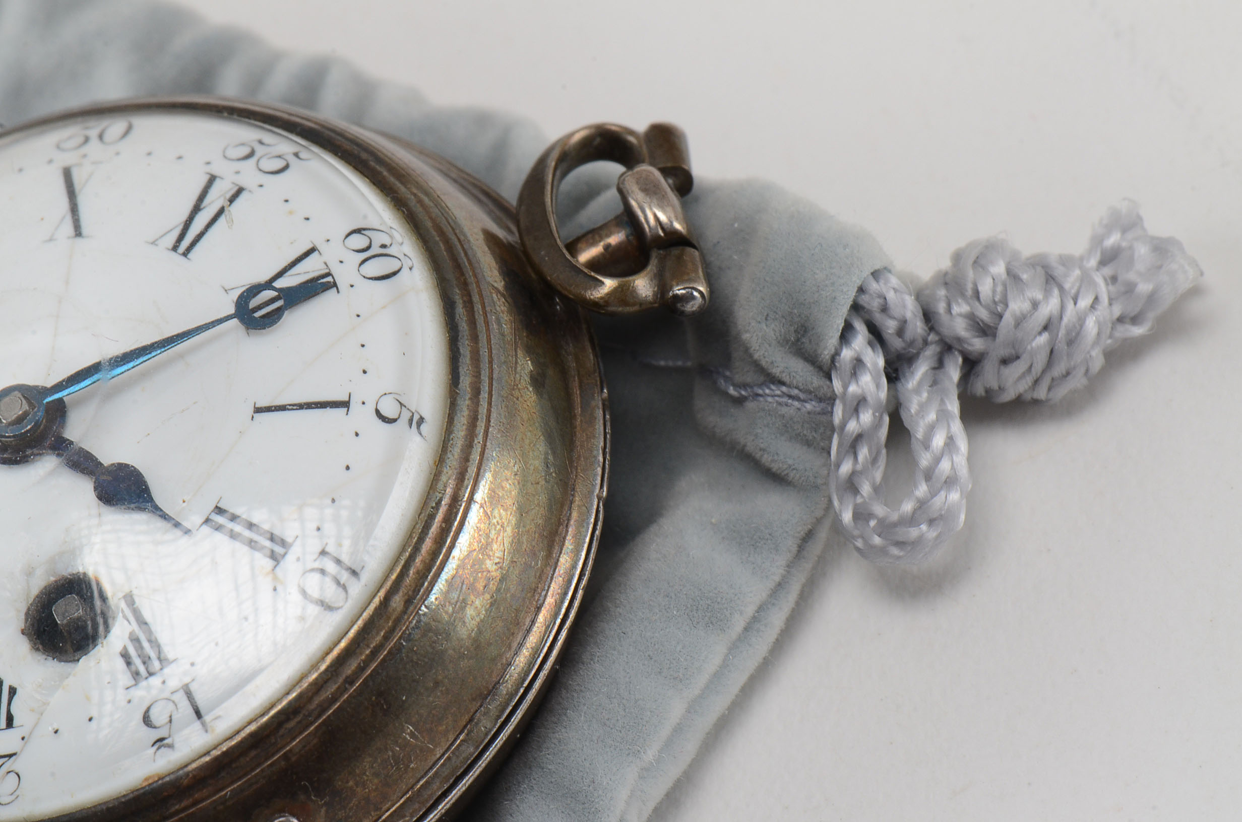 18th Century Georgian Front Key Wind Fusee Pocket Watch
